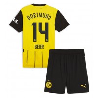 Fotballdrakt Barn Borussia Dortmund Maximilian Beier #14 Hjemmedraktsett 2024-25 Kortermet (+ Korte bukser)